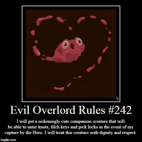 Rules 242 | image tagged in funny,demotivationals,evil overlord rules | made w/ Imgflip demotivational maker