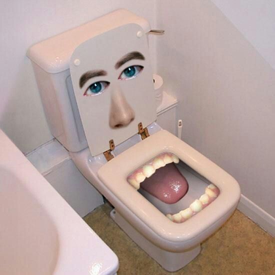 toilet mouth Blank Meme Template