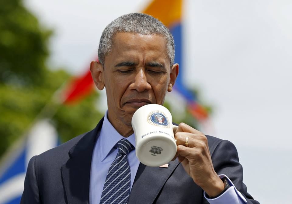 Obama Coffee Blank Meme Template