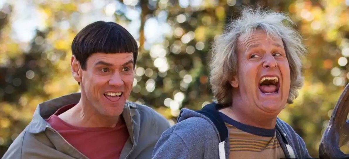 High Quality Dumb and Dumber laughing  Blank Meme Template