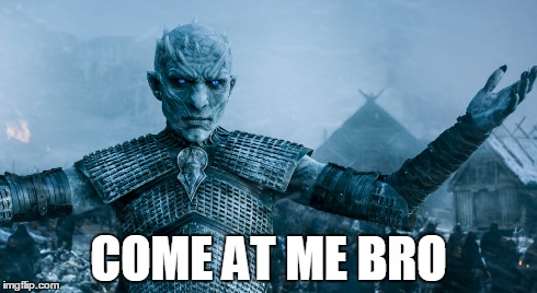 COME AT ME BRO | image tagged in game of thrones,come at me bro | made w/ Imgflip meme maker