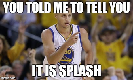 YOU TOLD ME TO TELL YOU IT IS SPLASH | image tagged in the real mvp | made w/ Imgflip meme maker