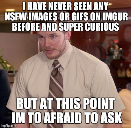 Afraid To Ask Andy | I HAVE NEVER SEEN ANY NSFW IMAGES OR GIFS ON IMGUR BEFORE AND SUPER CURIOUS BUT AT THIS POINT IM TO AFRAID TO ASK | image tagged in memes,afraid to ask andy | made w/ Imgflip meme maker