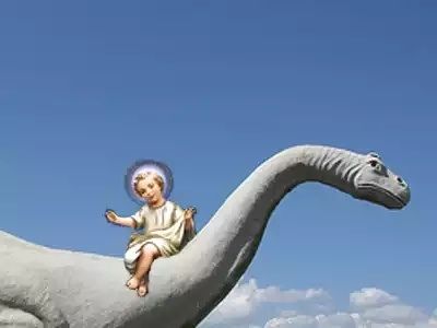 High Quality Baby Jesus On A Bronto! Blank Meme Template
