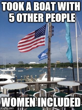 TOOK A BOAT WITH 5 OTHER PEOPLE WOMEN INCLUDED | made w/ Imgflip meme maker