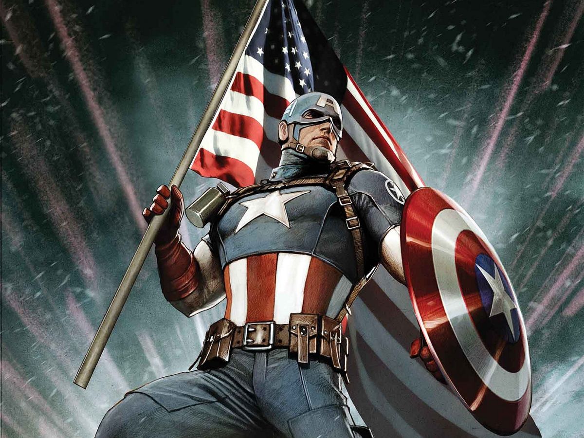 Captain America Flag Shield Blank Meme Template