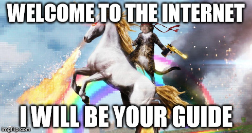 WELCOME TO THE INTERNET I WILL BE YOUR GUIDE | made w/ Imgflip meme maker