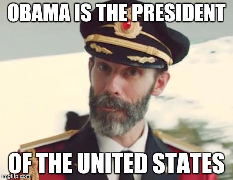 Captain Obvious | OBAMA IS THE PRESIDENT OF THE UNITED STATES | image tagged in captain obvious | made w/ Imgflip meme maker