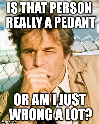 Life's Great Dilemmas | IS THAT PERSON REALLY A PEDANT OR AM I JUST WRONG A LOT? | image tagged in memes | made w/ Imgflip meme maker