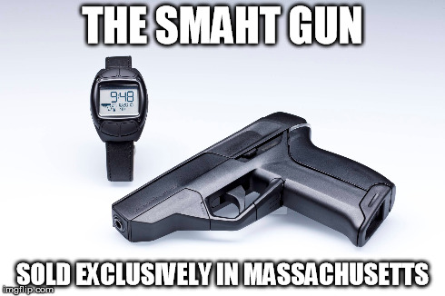 Rebranding at its finest. | THE SMAHT GUN SOLD EXCLUSIVELY IN MASSACHUSETTS | image tagged in memes | made w/ Imgflip meme maker