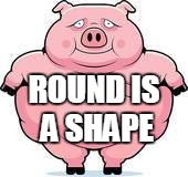 I'm in shape... round is a shape | ROUND IS A SHAPE | image tagged in funny | made w/ Imgflip meme maker