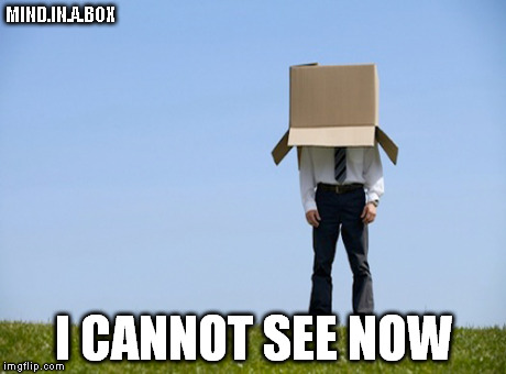 MIND.IN.A.BOX I CANNOT SEE NOW | made w/ Imgflip meme maker