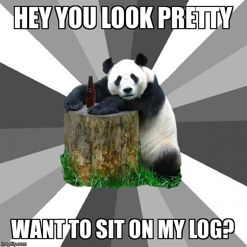 Pickup Line Panda Meme | image tagged in memes,pickup line panda,funny | made w/ Imgflip meme maker