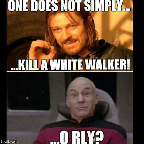 image tagged in game of thrones,y'all got any more of them game of thrones episodes,white walker king,one does not simply,ned stark,captain pica | made w/ Imgflip meme maker