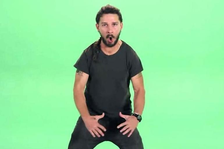 Shia green screen Blank Meme Template