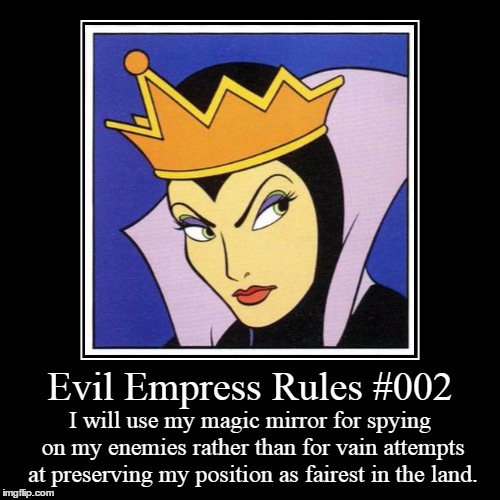 Rules 002 | image tagged in funny,demotivationals,evil overlord rules | made w/ Imgflip demotivational maker