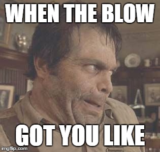 WHEN THE BLOW GOT YOU LIKE | image tagged in the blow | made w/ Imgflip meme maker