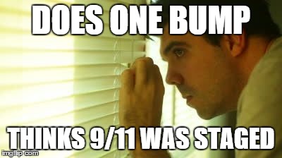 DOES ONE BUMP THINKS 9/11 WAS STAGED | image tagged in bumps | made w/ Imgflip meme maker