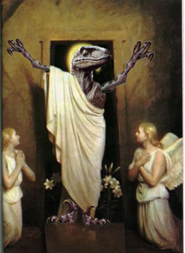 High Quality Raptor Jesus Blank Meme Template