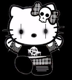 High Quality Goth Hello Kitty Blank Meme Template