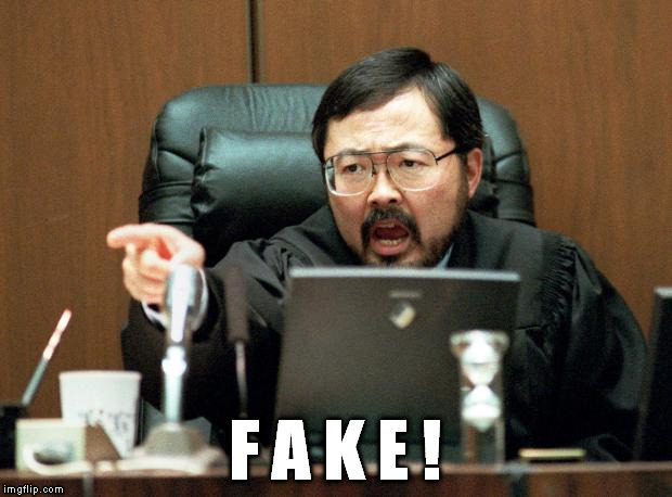 Judge Ito | F A K E ! | image tagged in judge ito | made w/ Imgflip meme maker