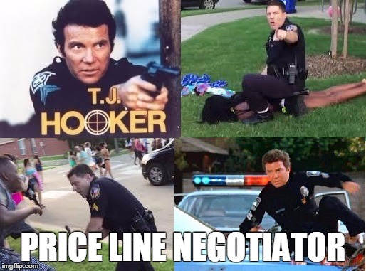 Eric Casebolt | PRICE LINE NEGOTIATOR | image tagged in memes,cop,police | made w/ Imgflip meme maker