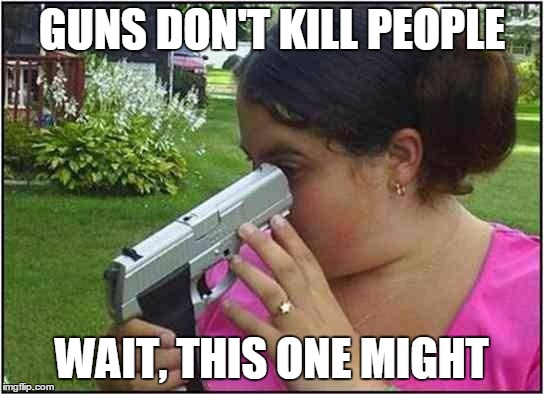 GUNS. | GUNS DON'T KILL PEOPLE WAIT, THIS ONE MIGHT | image tagged in guns | made w/ Imgflip meme maker