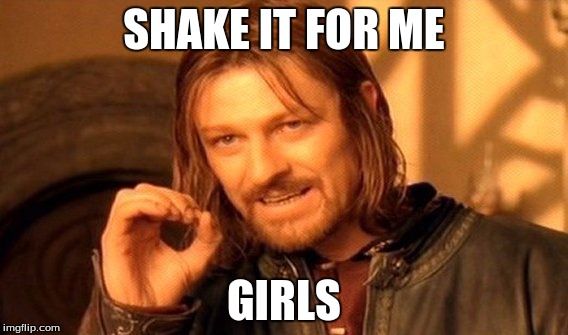 One Does Not Simply | SHAKE IT FOR ME GIRLS | image tagged in memes,one does not simply | made w/ Imgflip meme maker