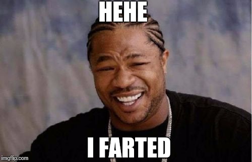 Yo Dawg Heard You | HEHE I FARTED | image tagged in memes,yo dawg heard you | made w/ Imgflip meme maker