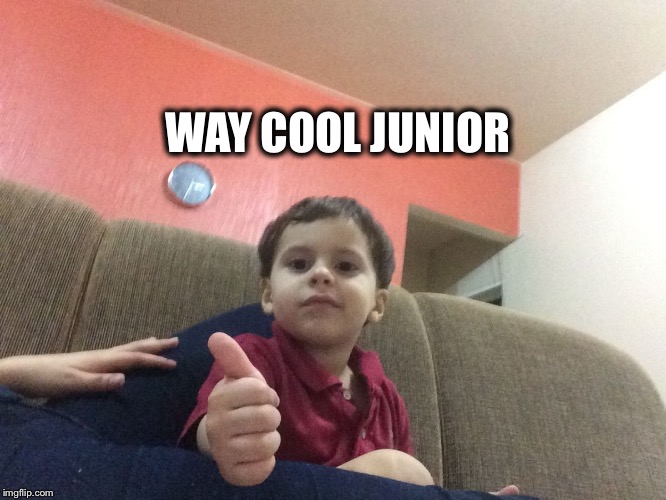 WAY COOL JUNIOR | image tagged in way cool junior | made w/ Imgflip meme maker