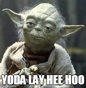 High on a hill was a lonely goatherd. | YODA LAY HEE HOO | image tagged in yoda,star wars,the sound of music,yodeling | made w/ Imgflip meme maker