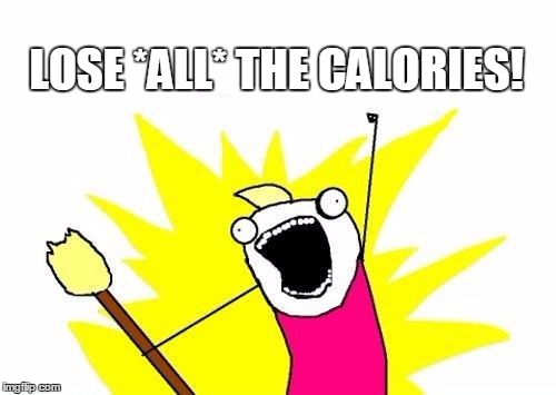 X All The Y Meme | LOSE *ALL* THE CALORIES! | image tagged in memes,x all the y | made w/ Imgflip meme maker