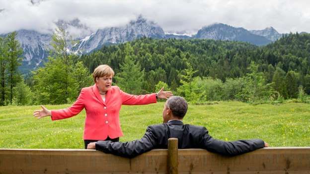 German Pres & obama Blank Meme Template