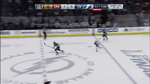 Cedric Paquette knocks penalty door open with hard hit | image tagged in gifs | made w/ Imgflip video-to-gif maker