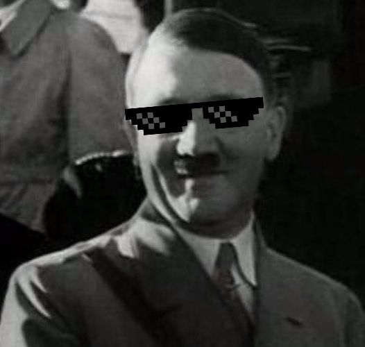 Cool Hitler Blank Meme Template
