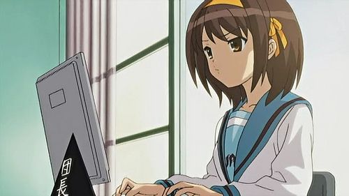 High Quality Haruhi Annoyed Blank Meme Template