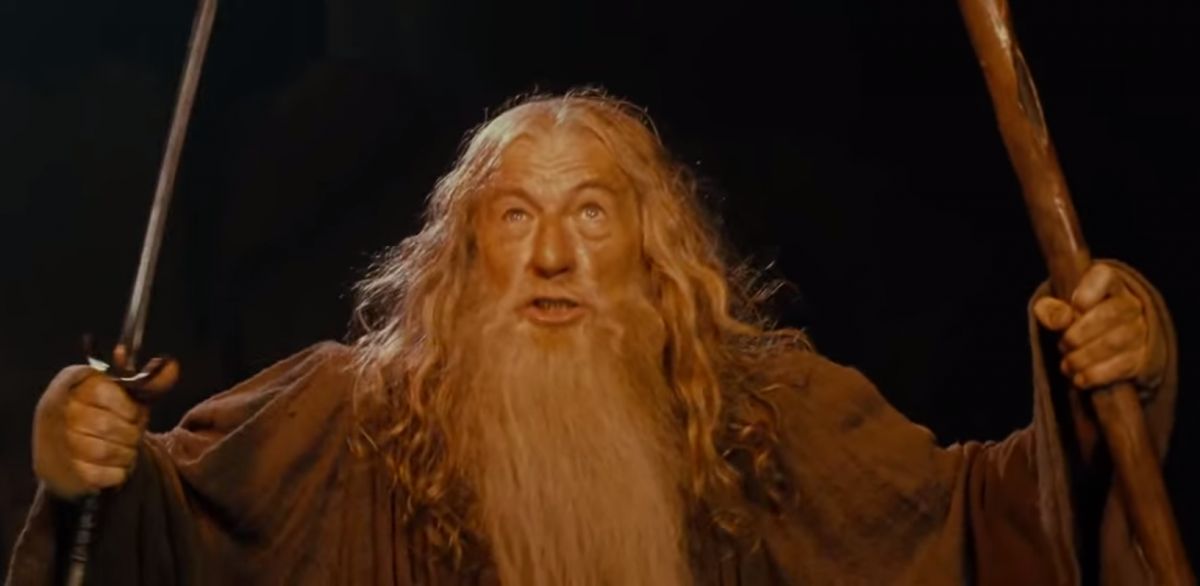 Gandalf You shall not pass Ian McKellen Blank Meme Template