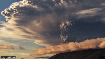 eruzione vulcano Calbuco | image tagged in gifs | made w/ Imgflip video-to-gif maker