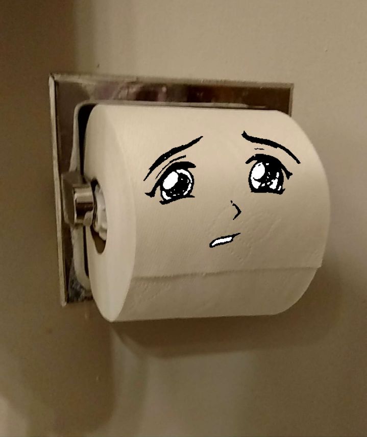 Toilet Paper Senpai Blank Meme Template
