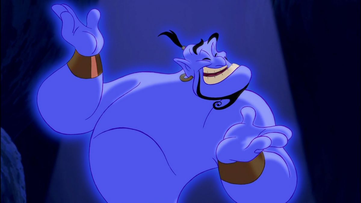 High Quality Aladdin Genie Blank Meme Template