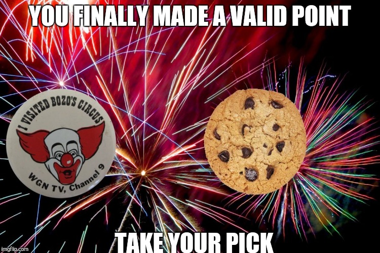 YOU FINALLY MADE A VALID POINT TAKE YOUR PICK | image tagged in take your pick | made w/ Imgflip meme maker