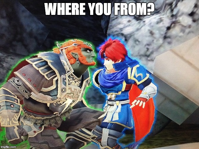 WHERE YOU FROM? | image tagged in gangsters,smash bros | made w/ Imgflip meme maker