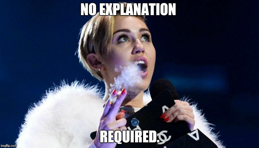 miley cyrus | NO EXPLANATION REQUIRED. | image tagged in miley cyrus | made w/ Imgflip meme maker