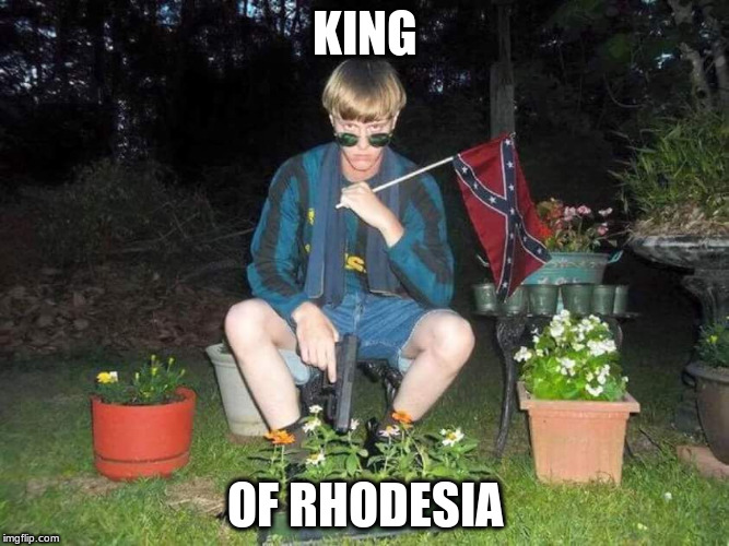 king of rhodesia | KING OF RHODESIA | image tagged in king,rhodesia,dylann,roof | made w/ Imgflip meme maker