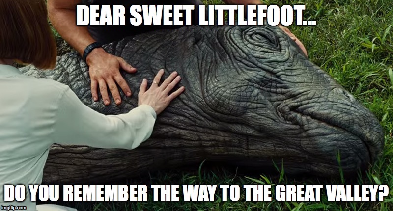 image tagged in jurassic world,land before time,jurassicworld | made w/ Imgflip meme maker