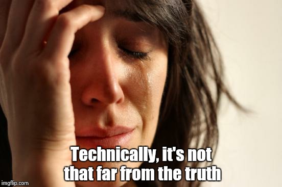 First World Problems Meme | Technically, it's not that far from the truth | image tagged in memes,first world problems | made w/ Imgflip meme maker