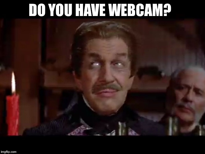 Maybe | DO YOU HAVE WEBCAM? | image tagged in maybe | made w/ Imgflip meme maker