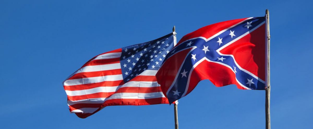 Confederate/American Flag Blank Meme Template