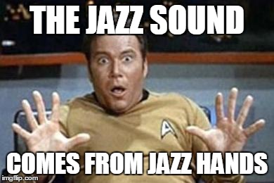 captain kirk jazz hands - Imgflip