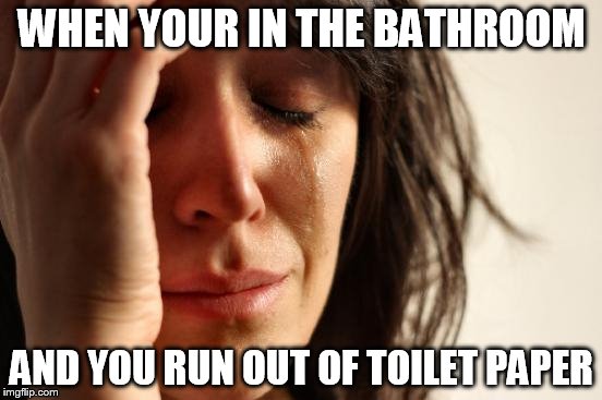 Home Alone | WHEN YOUR IN THE BATHROOM AND YOU RUN OUT OF TOILET PAPER | image tagged in memes,first world problems,toilet humor | made w/ Imgflip meme maker